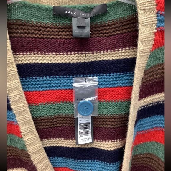 Striped Multicolor Cardigan Sweater - Picture 7 of 11